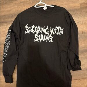 Sleeping with sirens Black Long Sleeve Band Tee